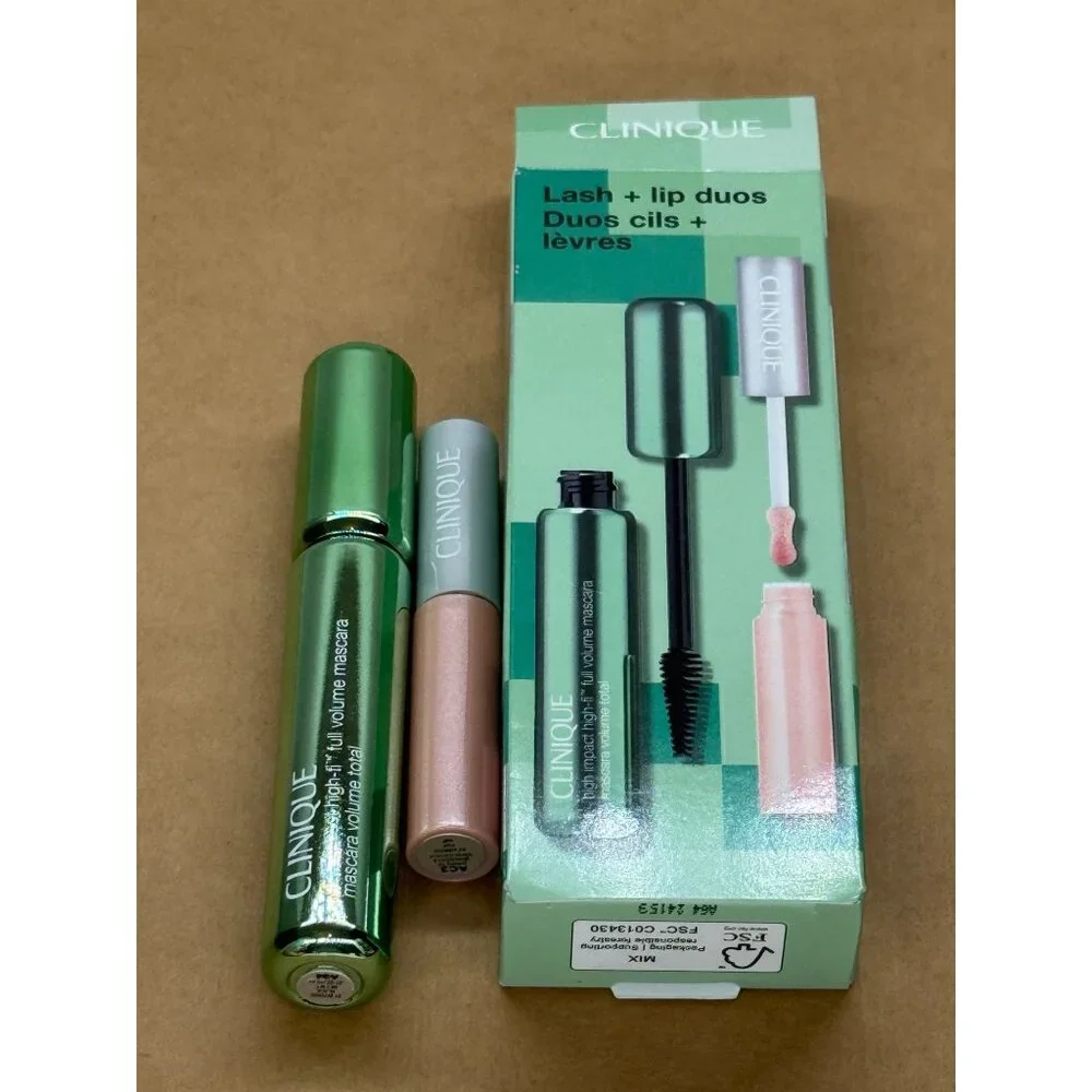 Clinique High Impact High-fi 2 Pcs Gift Set For Women Mascara+lip Duos